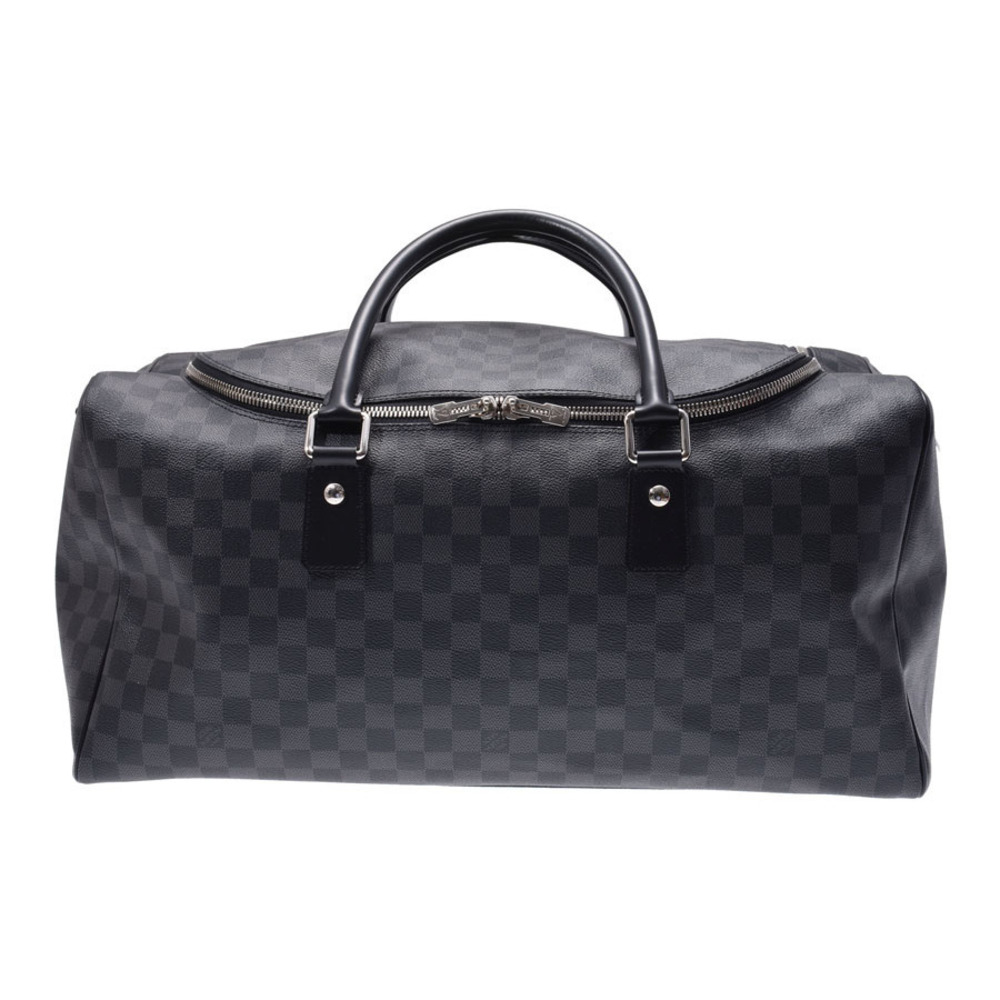 Louis Vuitton Graphite Black Roadster Black Leather Boston Bag Strap